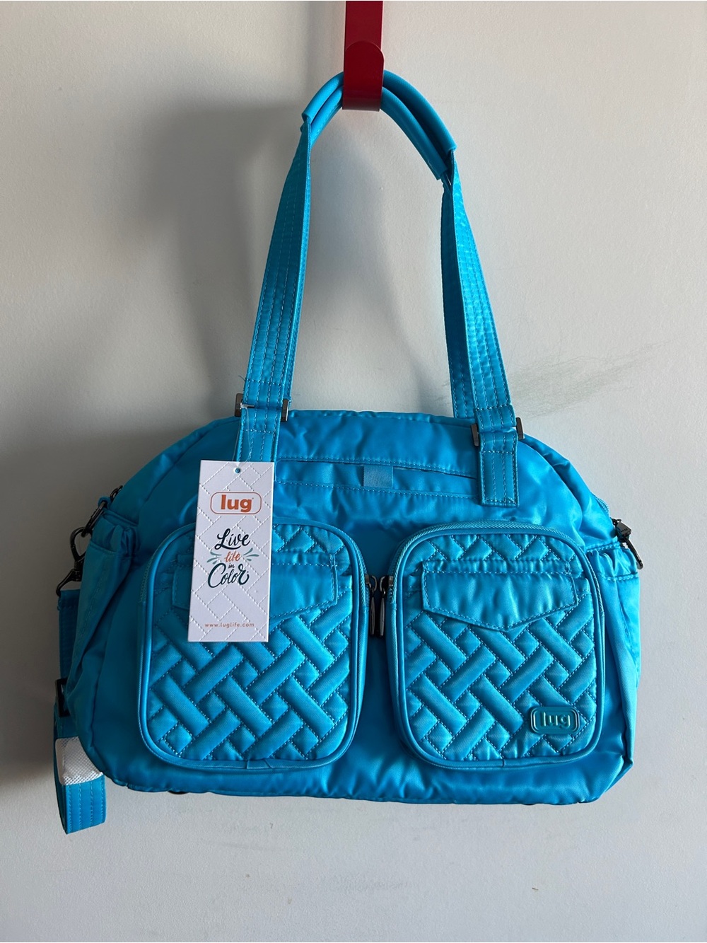LUG JUMPER TOTE SKY NWT